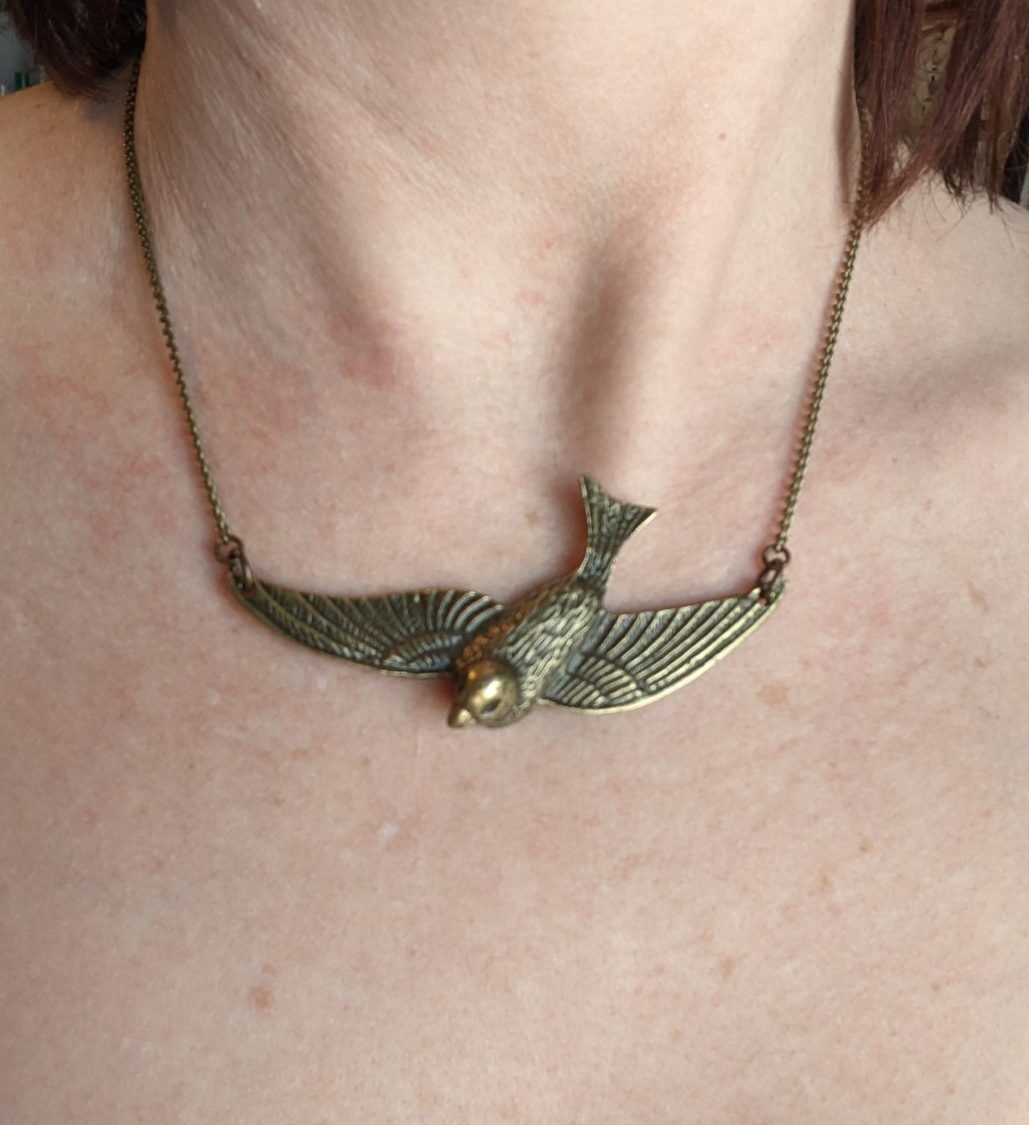 Large bird necklace