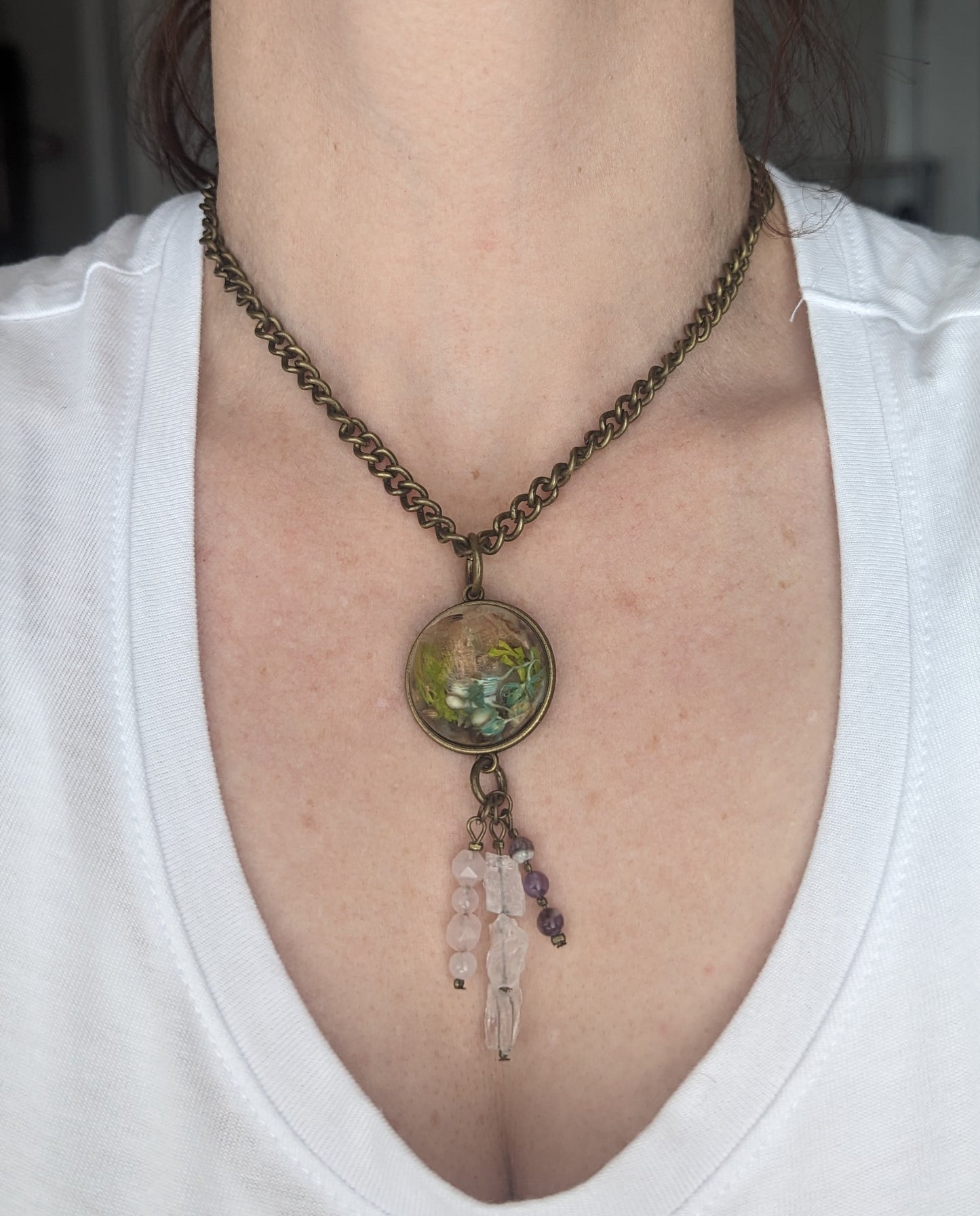 Antique bronze Chain Necklace