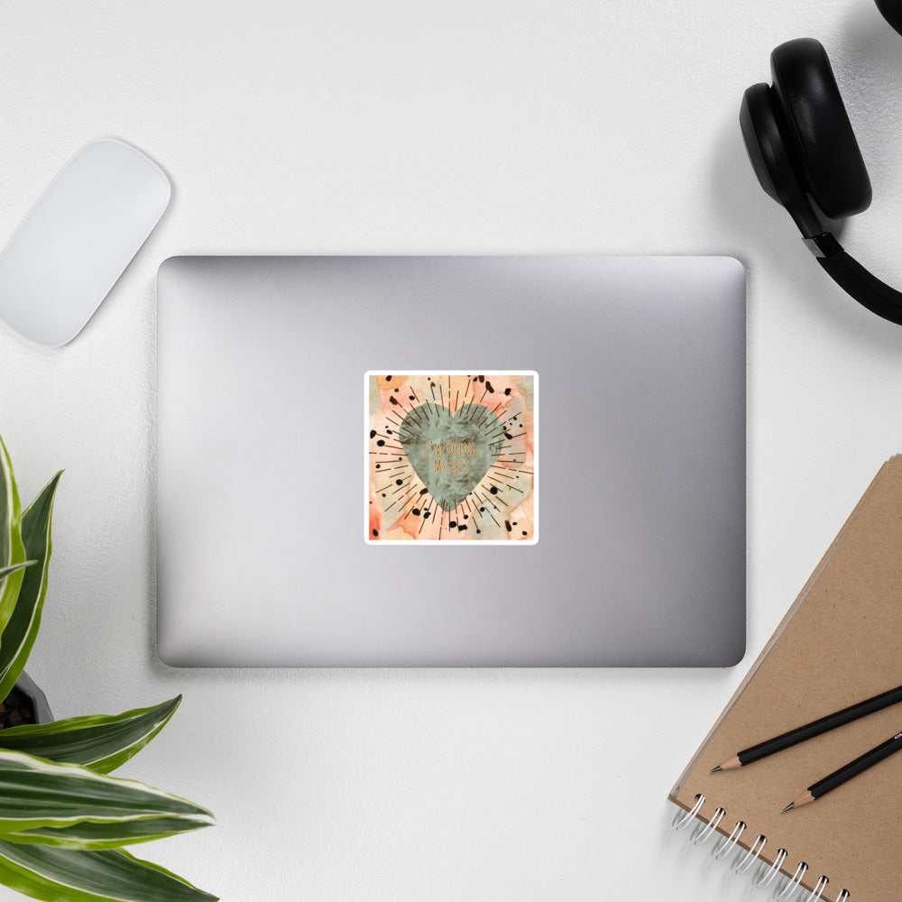 Bubble-free stickers, Green Heart