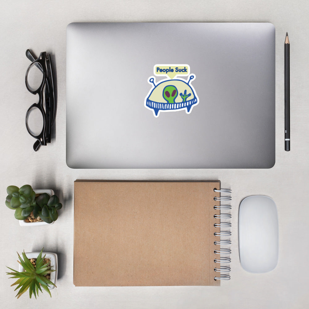 Bubble-free stickers, Alien