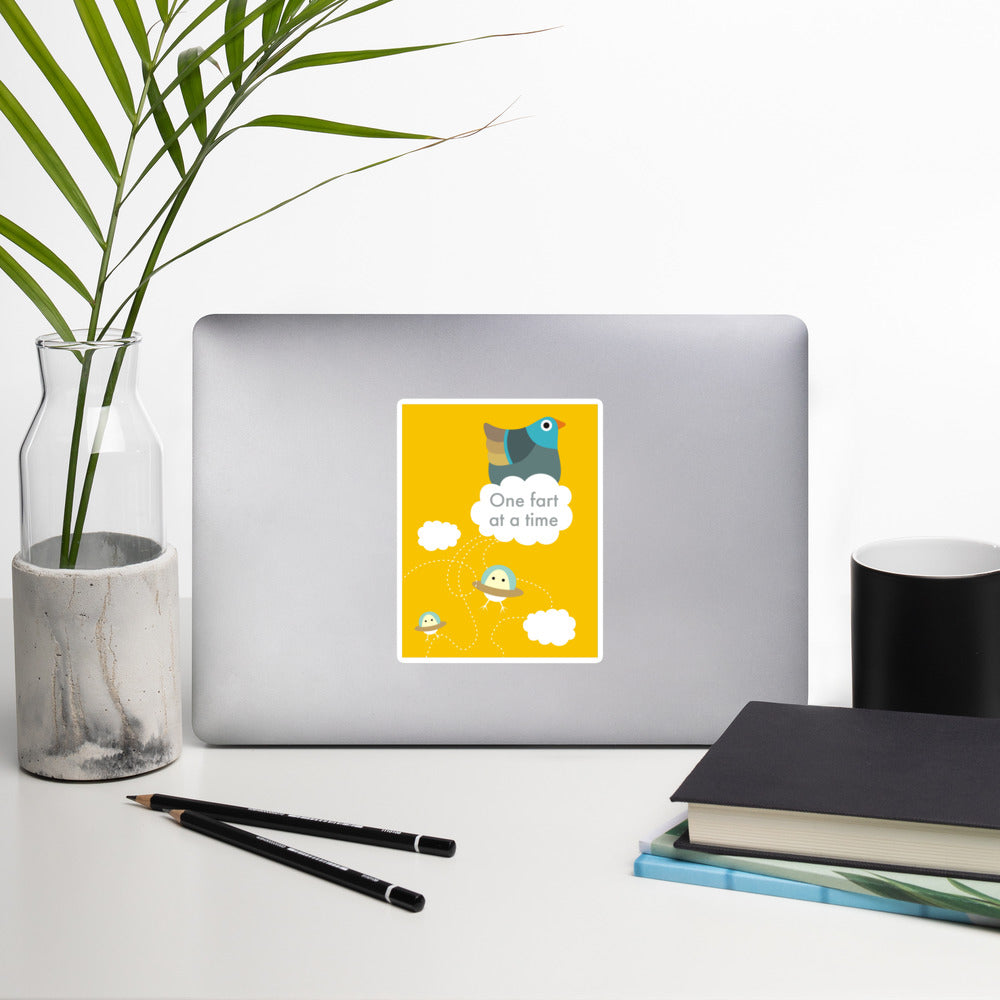Bubble-free stickers, Bird