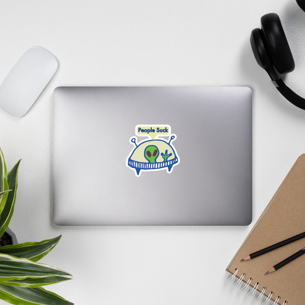 Bubble-free stickers, Alien