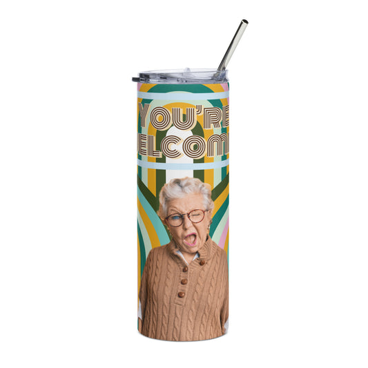 Stainless steel tumbler, Old Lady