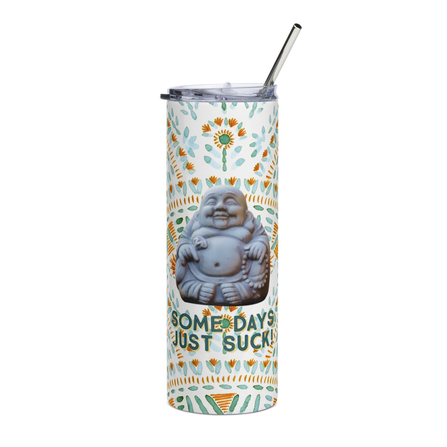 Stainless steel tumbler, Budha