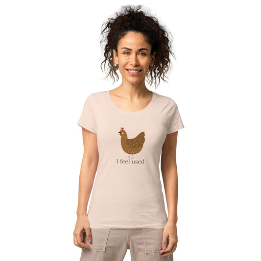Women’s basic organic t-shirt, Chicken