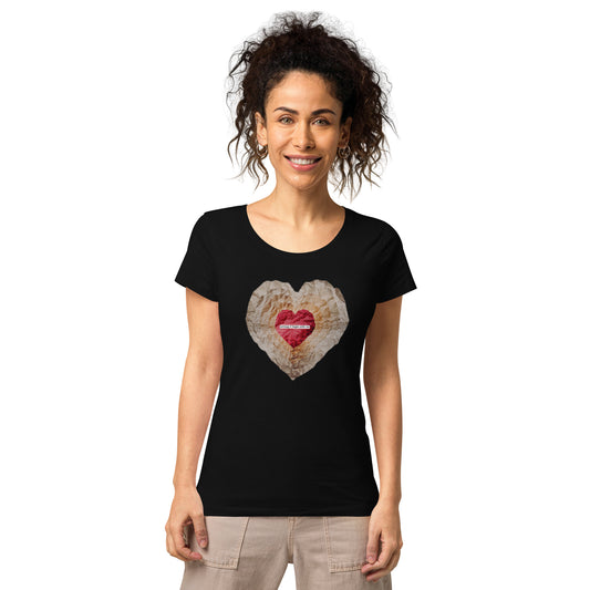 Women’s basic organic t-shirt, Big Heart