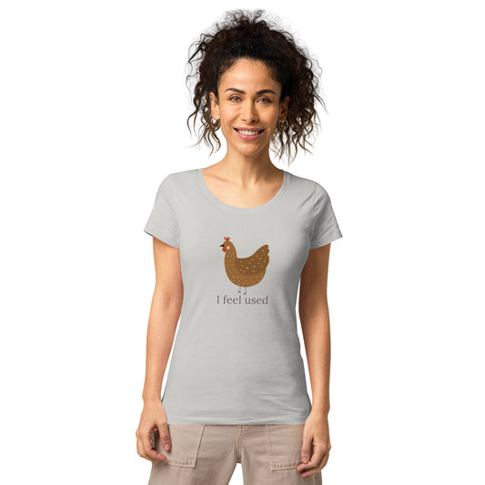 Women’s basic organic t-shirt, Chicken