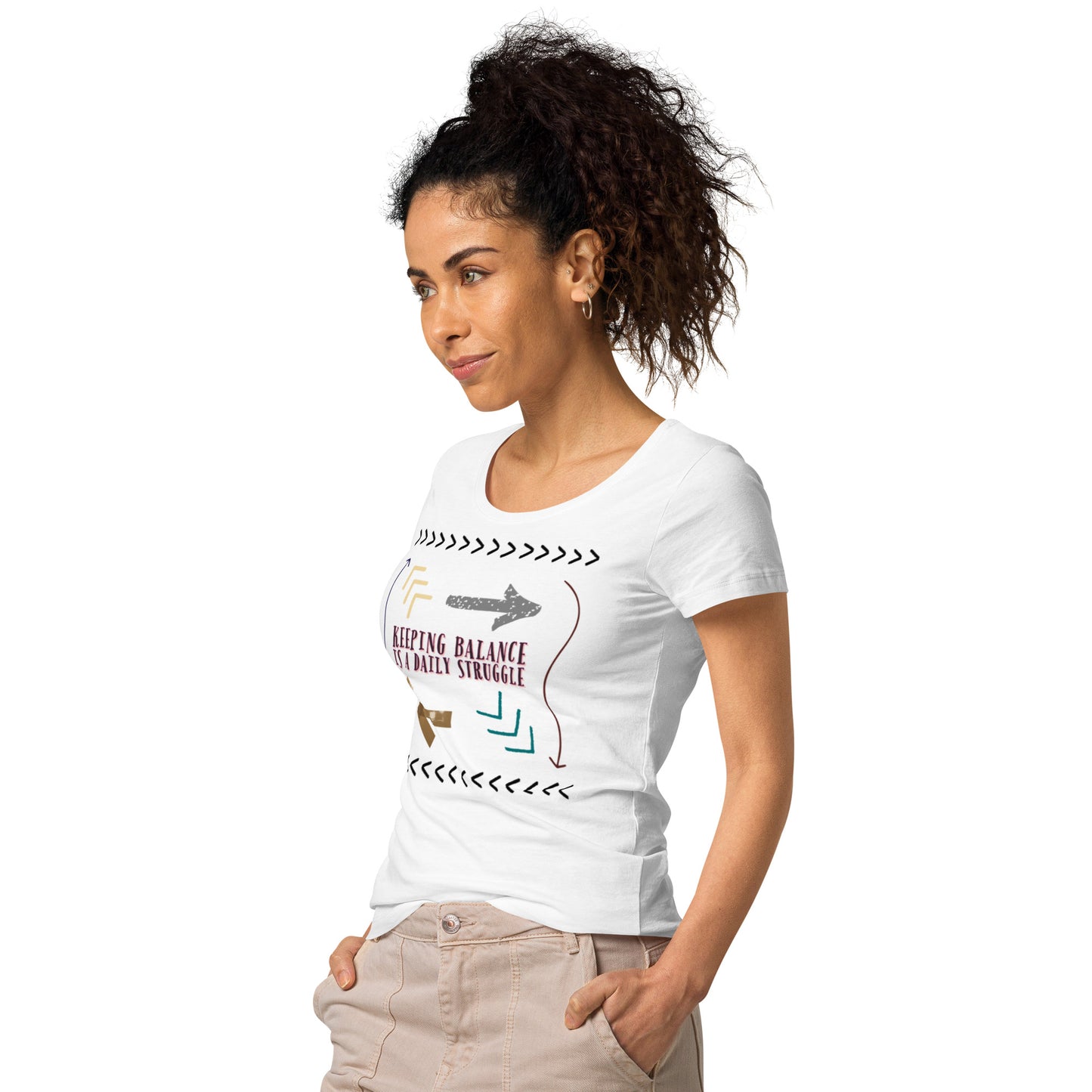 Women’s basic organic t-shirt, Balance