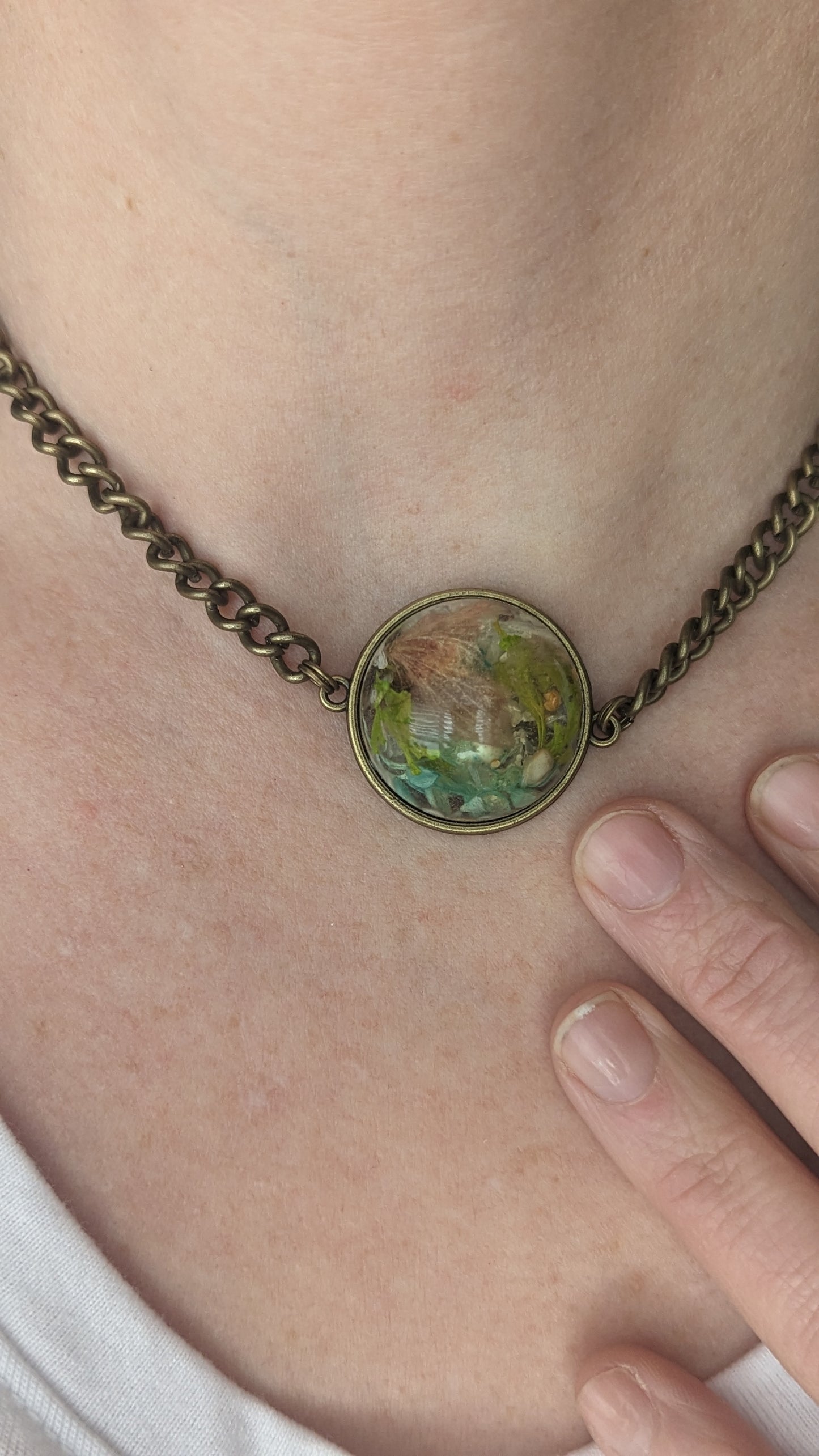 Antique bronze chocker