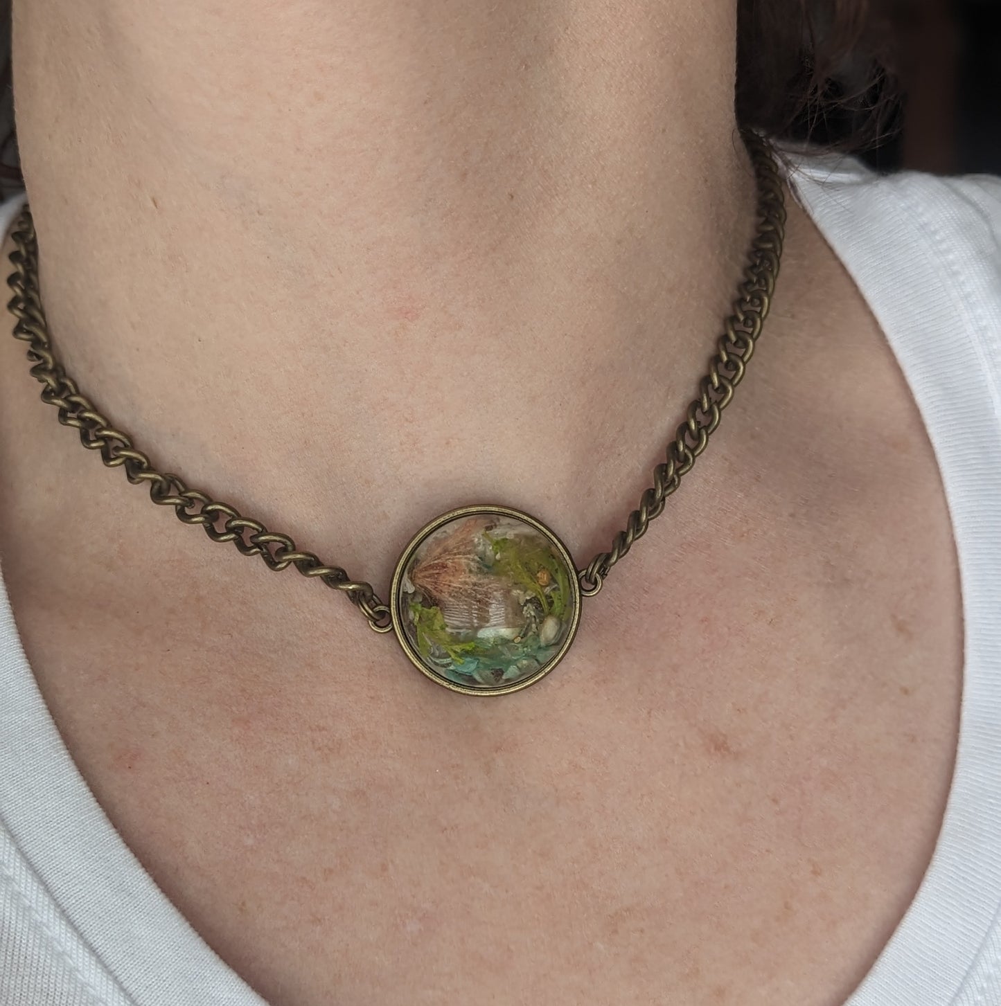 Antique bronze chocker