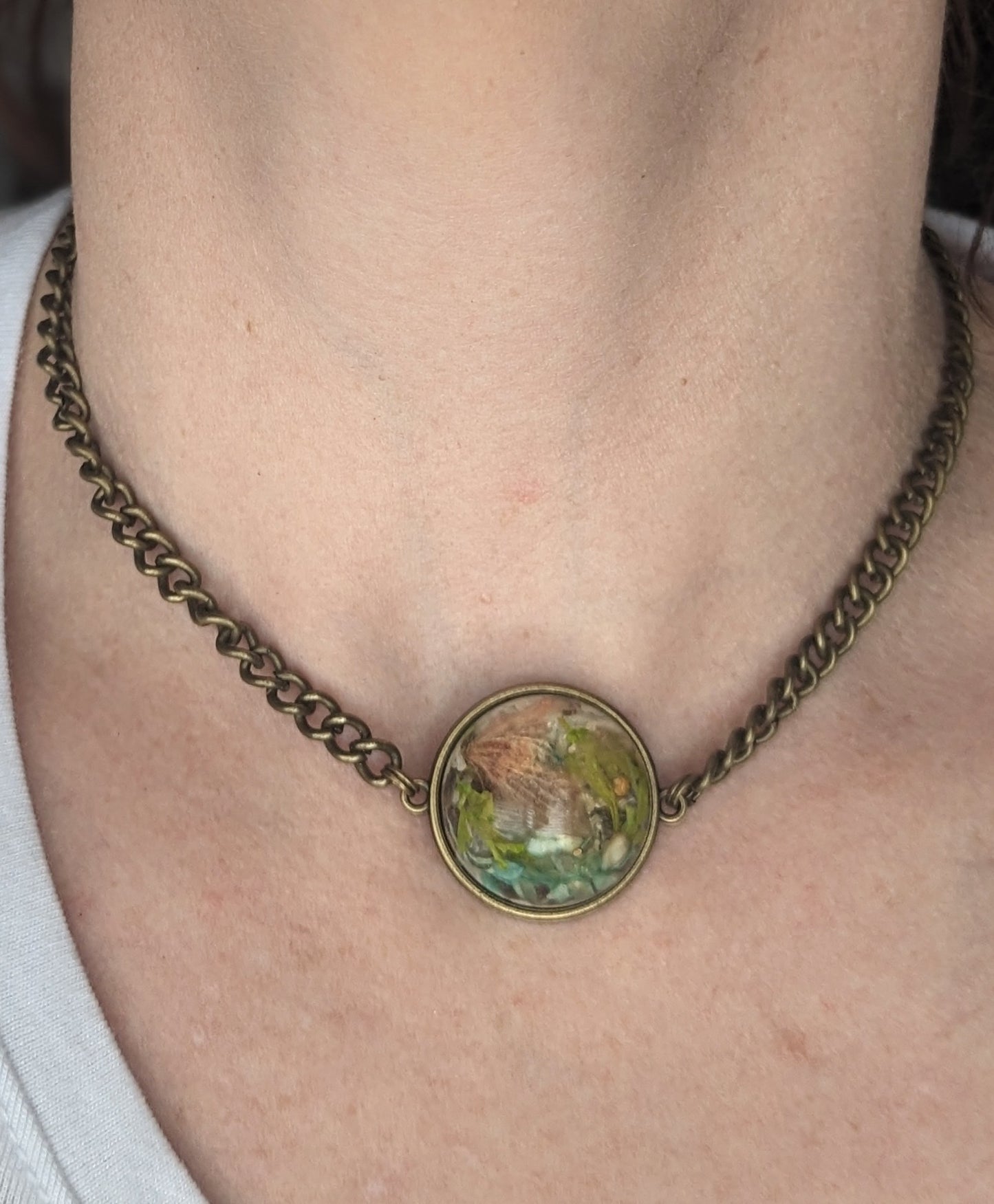 Antique bronze chocker