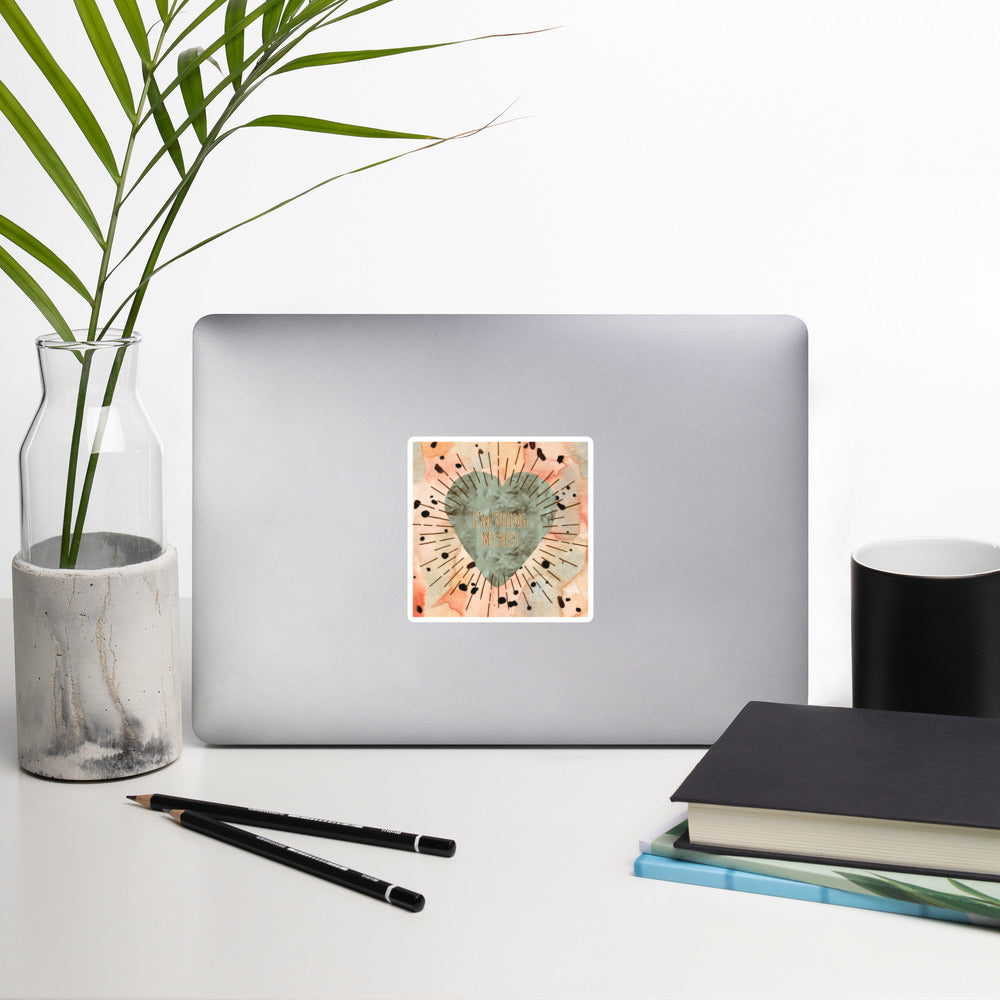 Bubble-free stickers, Green Heart