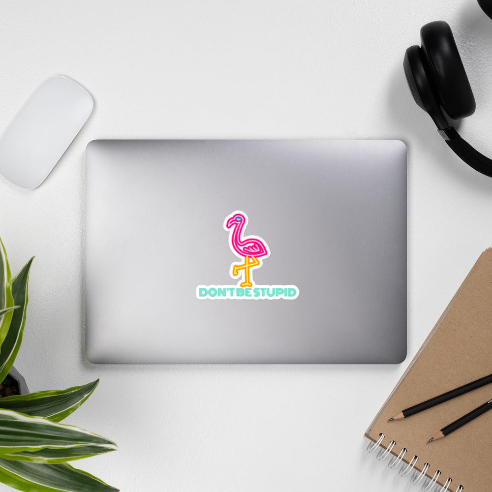 Bubble-free stickers, Flamingo