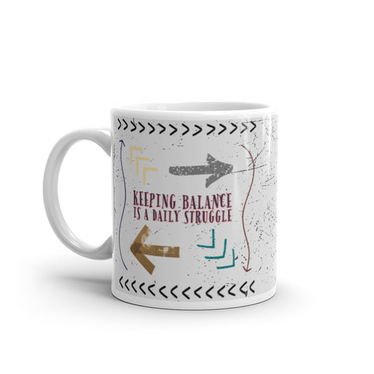 White glossy mug, Balance