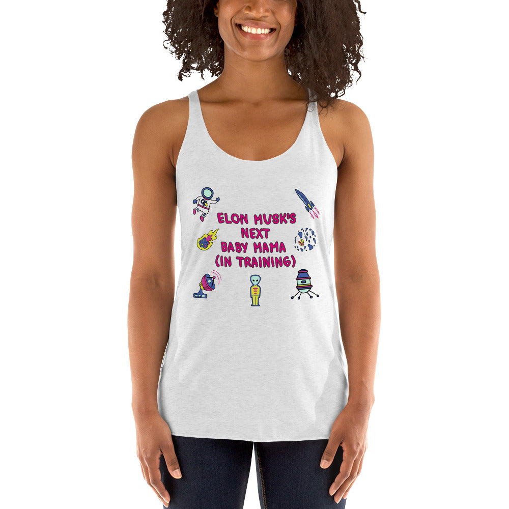 Women's Racerback Tank, Baby Mama