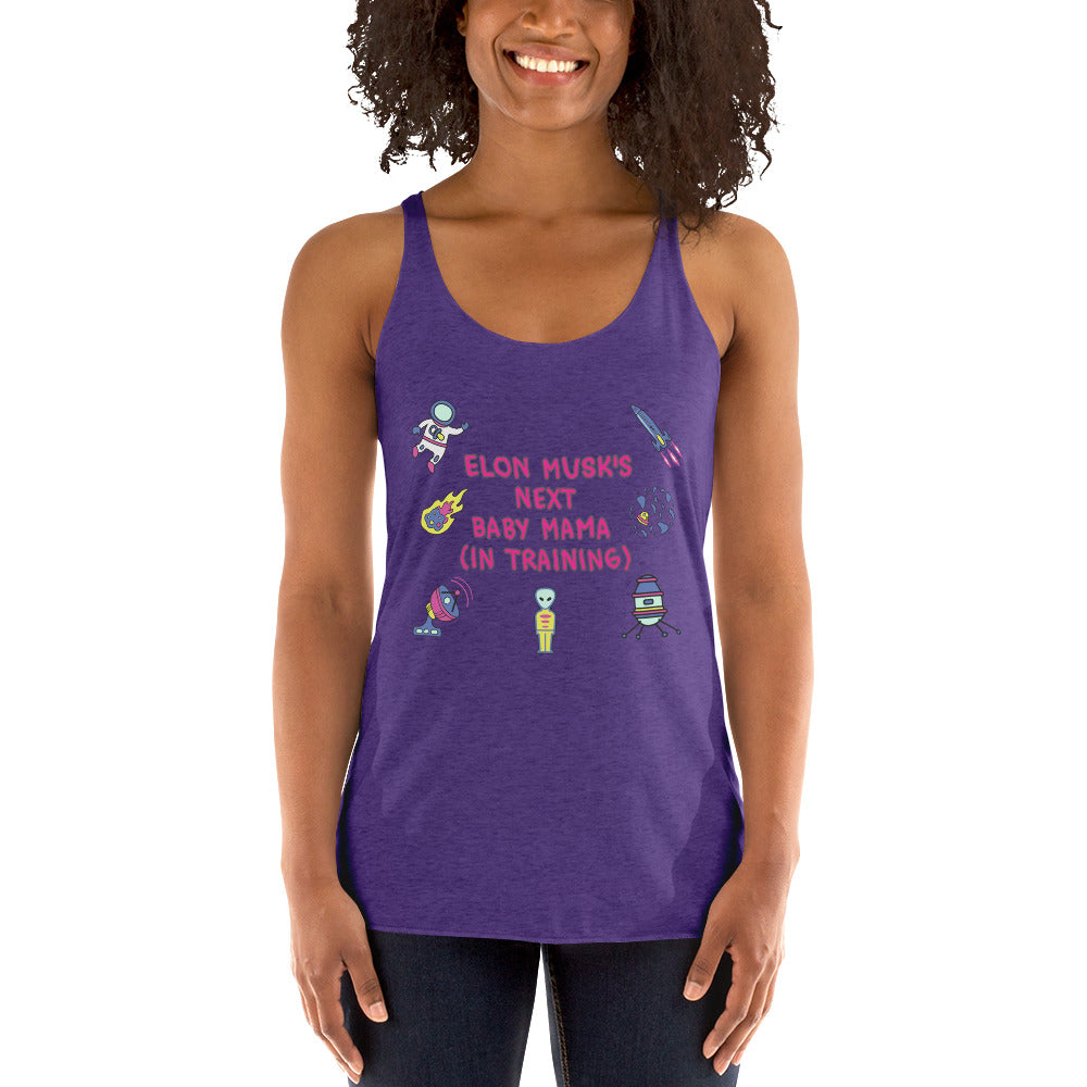 Women's Racerback Tank, Baby Mama