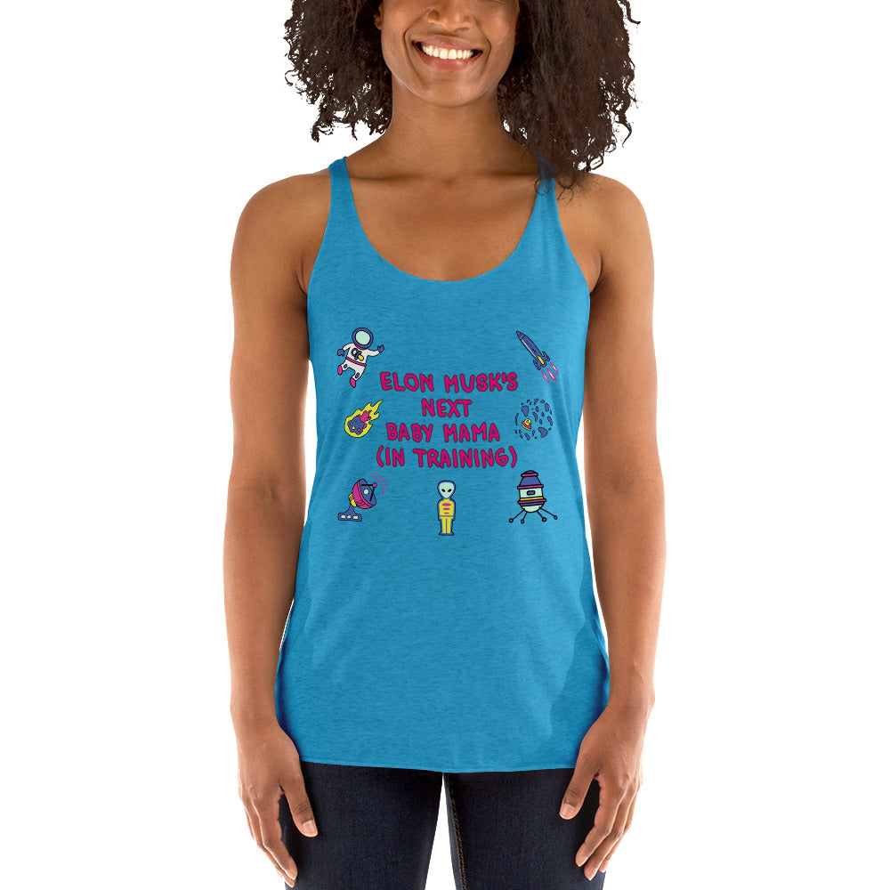 Women's Racerback Tank, Baby Mama